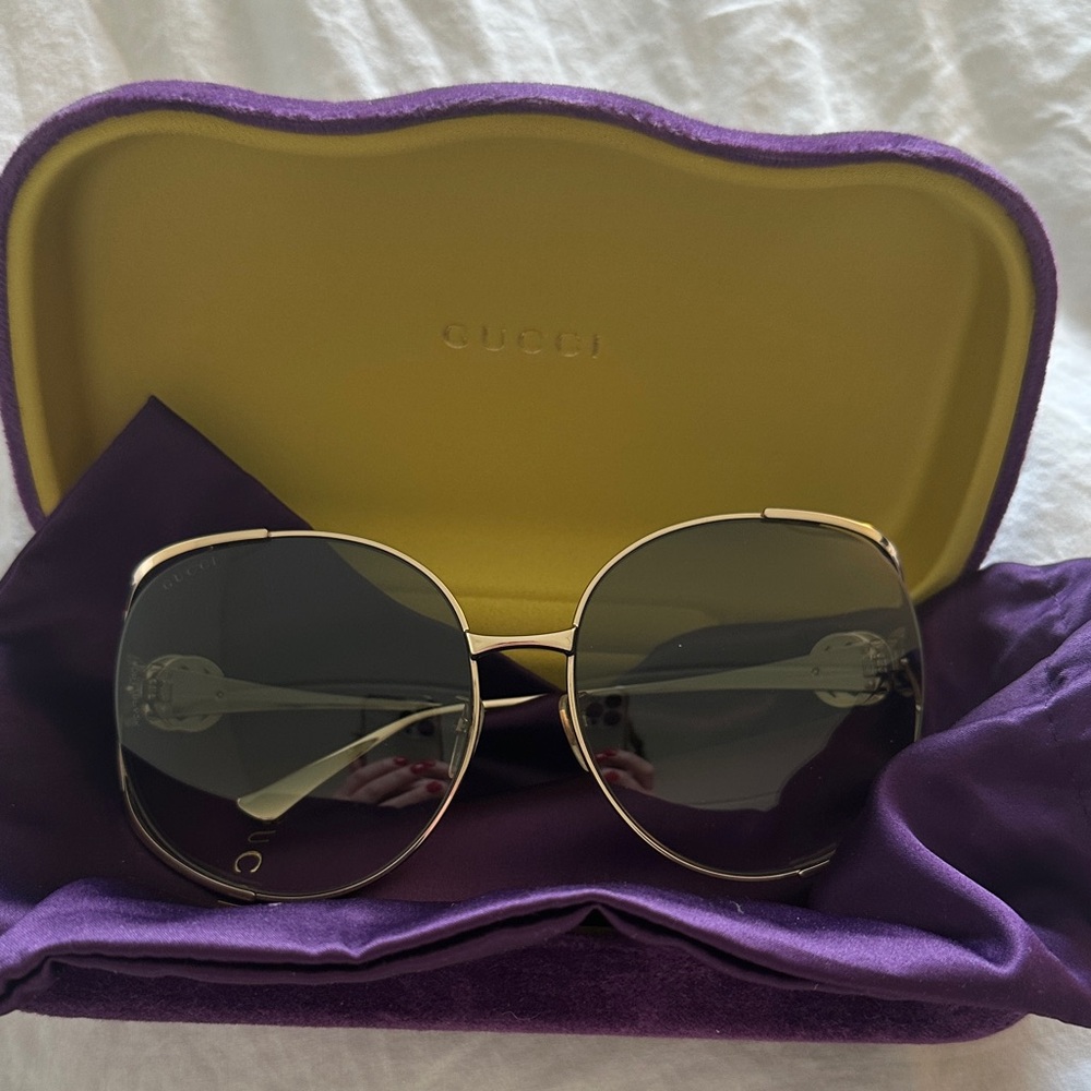 Gucci Gold Frame Sunglasses